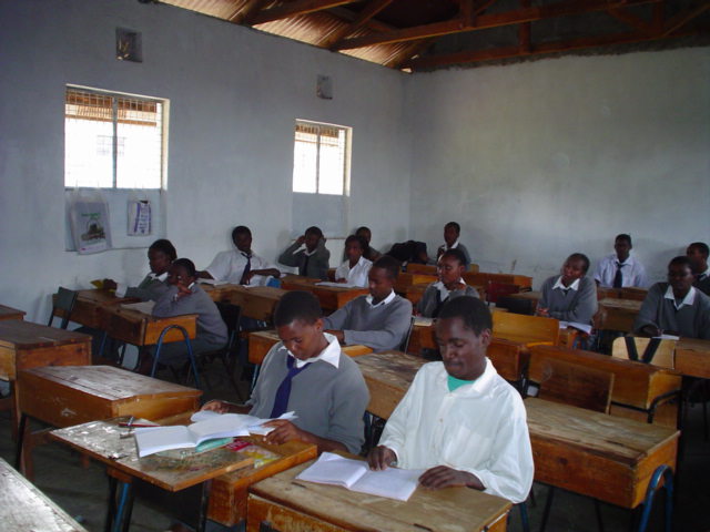 Ngong classroom, Form 2